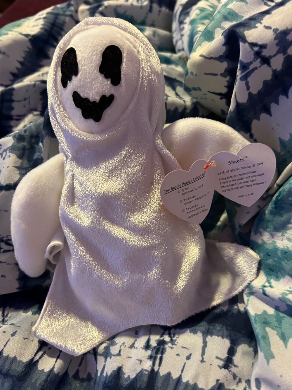 Ty 1999 Sheets Ghost Plush